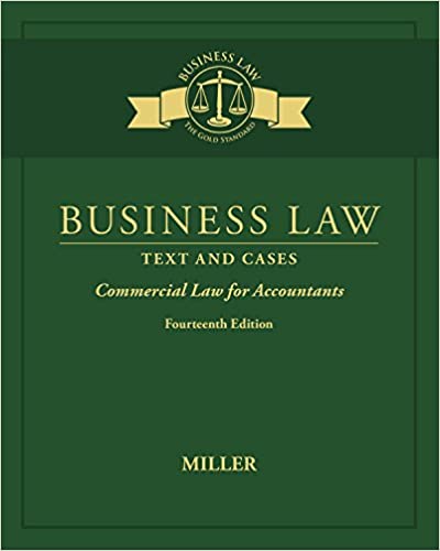 Business Law: Text & Cases - Commercial Law for Accountants (14th Edition) - Orginal Pdf